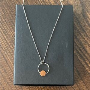 Sterling Silver and Brass Necklace